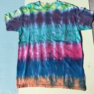 Tie Dye Custom Stripes T Shirt